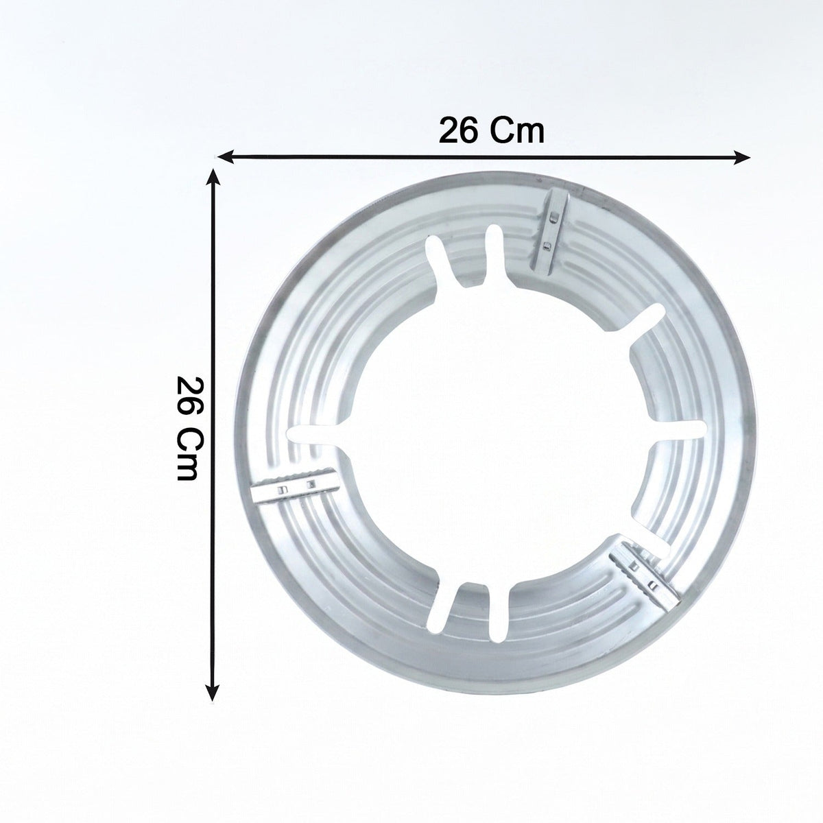 Kitchen burner support ring for woks and pressure cookers