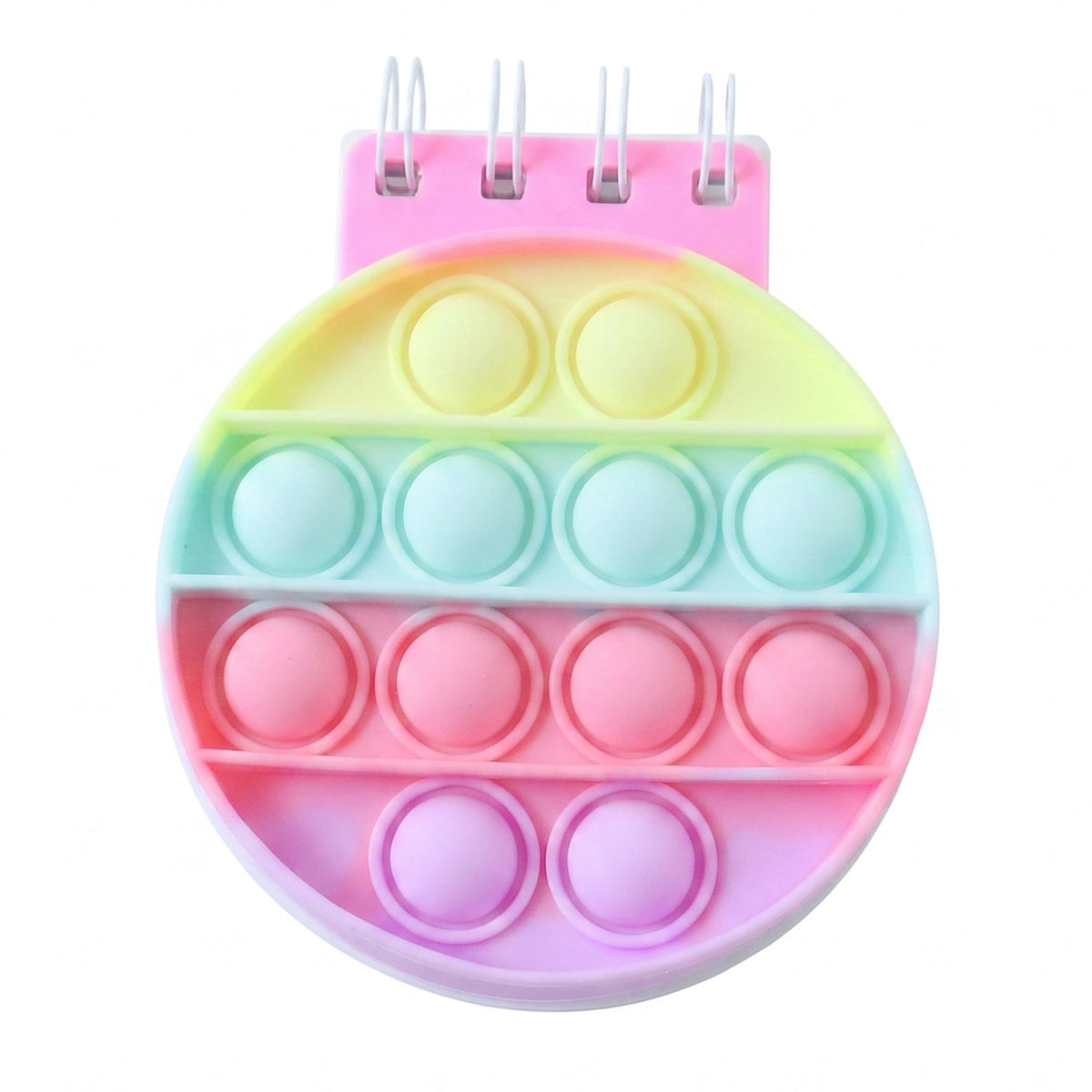 Colourful fidget diary with pop bubbles for children