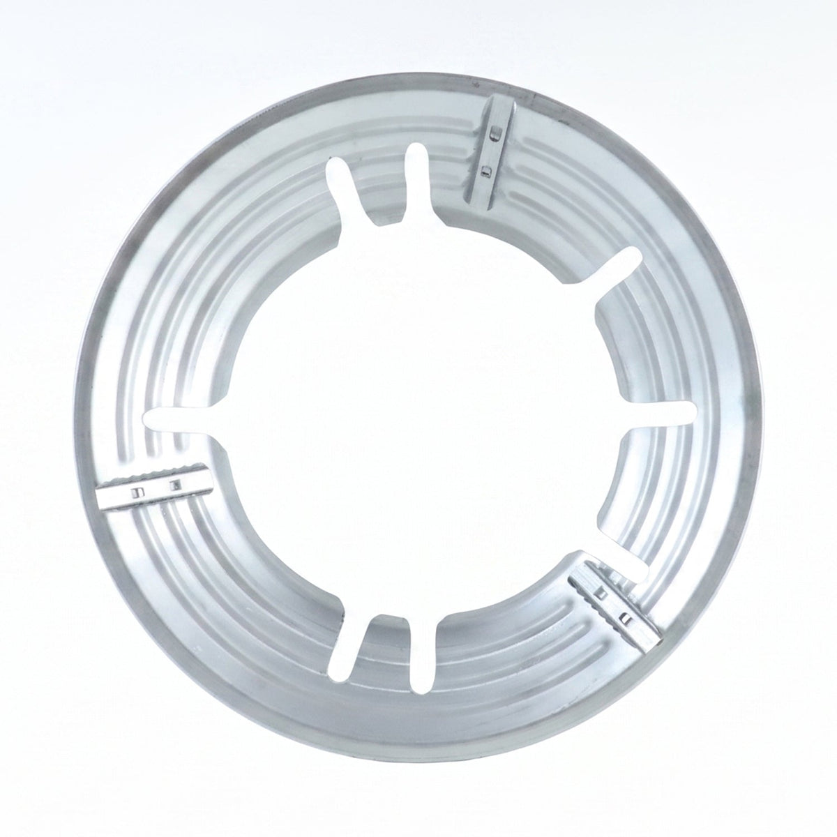 Durable steel wok holder for gas hobs and burners