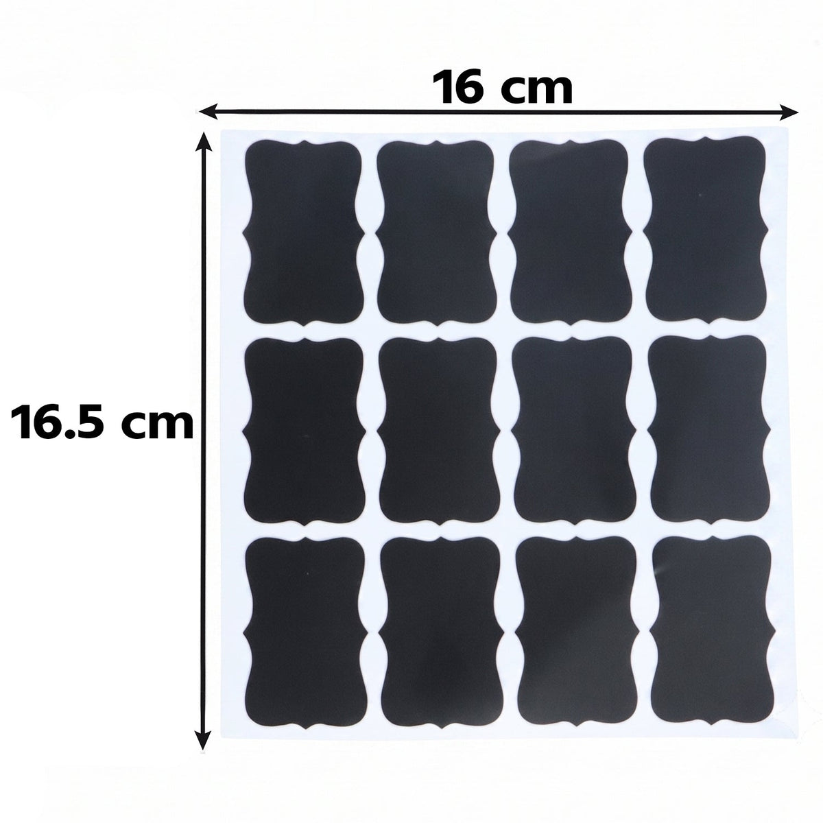 Erasable chalkboard stickers for spice jars and storage