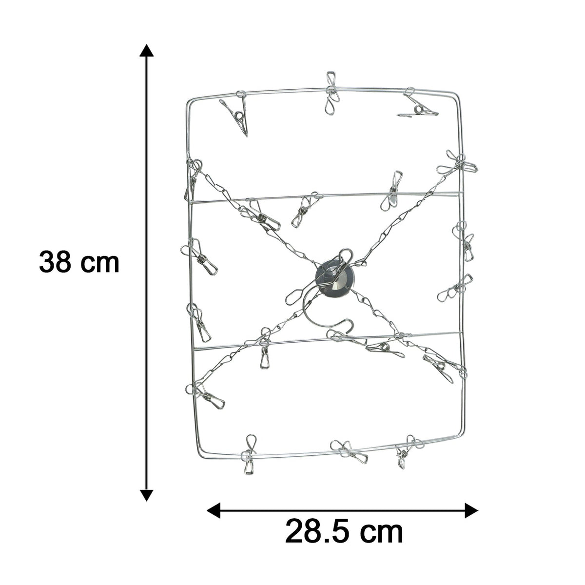 Space saving multi peg hanger for balcony and indoor drying
